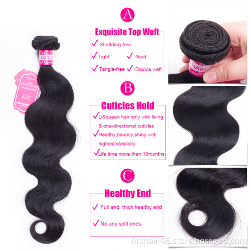 Brazilian water wave hair extensions 13#4 lace closure body wave human hair human hair pieces